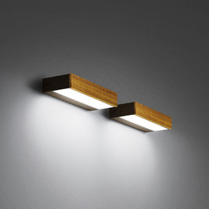 moderne Wandleuchte / Außenbereich / Glas / Holz