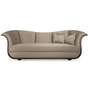 modernes Sofa / Stoff / 2 Plätze / braun