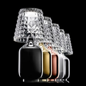 tragbare Lampe / modern / verchromtes Metall / aus PMMA