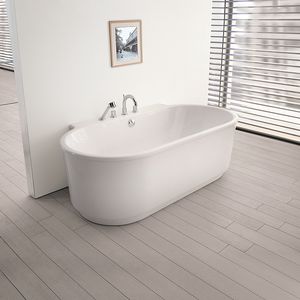 freistehende Badewanne / oval / aus Acryl