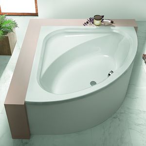 Badewanne für Eckeinbau / aus Acryl