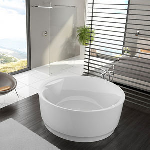 freistehende Badewanne / rund / aus Acryl