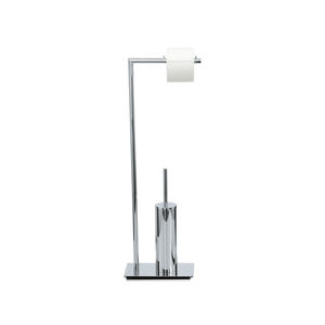 Toilettenbürste aus verchromtem Messing / für Böden