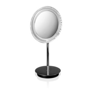 Stell--Spiegel / LED beleuchtet / modern / rund