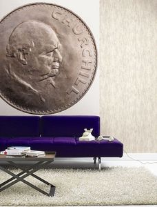 moderne Tapeten / Motiv / Metalloptik / silber