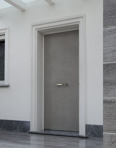 Eingangstür / einflügelig / aus MDF / Stahl