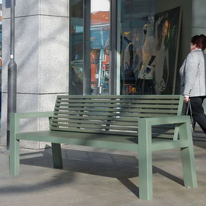 Parkbank / modern / Aluminium / aus Edelstahl