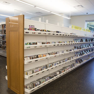 Standard-Regalsystem / für Bibliotheken / Metall