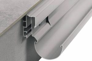 halbrunde Regenrinne / Aluminium