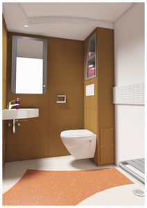 modernes Badezimmer / Objektmöbel / Fertig