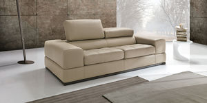 Modulsofa / modern / Leder / Gewebe