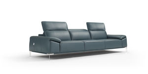 modulierbares Sofa / modern / Leder / Stoffbezug