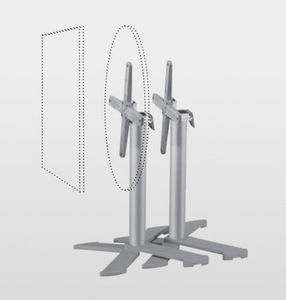 Aluminium-Fußgestell / modern / Objektmöbel