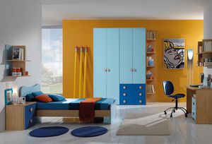 blaues Kinderzimmer / für Jungen