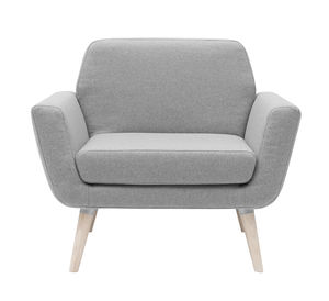 Sessel / Skandinavisches Design / Stoff / mit abnehmbaren Bezug / orange