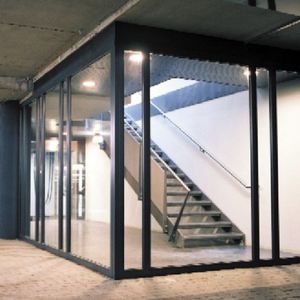 Glasbauplatte / PVC / Beton / verzinkter Stahl