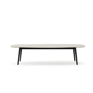 moderner Couchtisch / Aluminium / HPL / Keramik