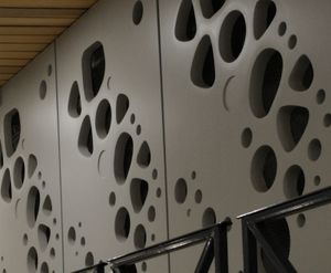 Dekorpaneel / Beton / Wandmontage / perforiert