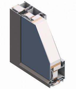 Aluminium-Türprofil / mit Wärmedämmung