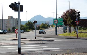 Mast für Verkehrszeichen / Edelstahl