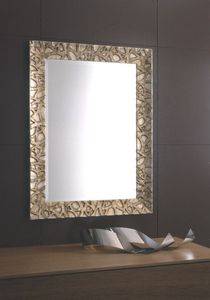 wandmontierter Spiegel / modern / rechteckig / Holz
