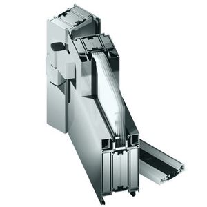 Aluminium-Türprofil / Rauchschutz / Brandschutz / wärmeisoliert