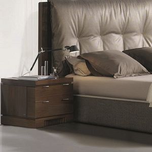 moderner Nachttisch / Holz / rechteckig / mit Schublade