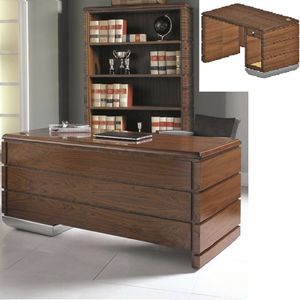 moderner Computertisch / Holz / rechteckig