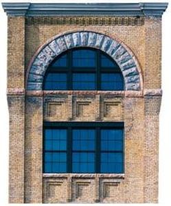 Vertikalschiebefenster / Aluminium / Wärmedämmungen / für Geschäftsgebäude