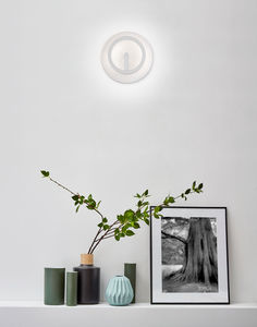 moderne Wandleuchte / Aluminium / LED / rund