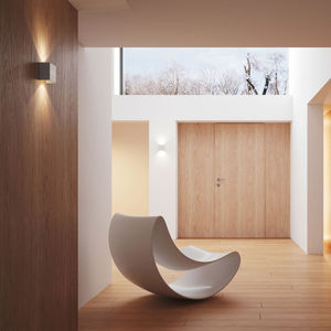 moderne Wandleuchte / Stahl / LED / rechteckig