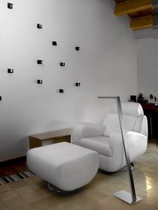 Stehleuchte / modern / Glas / Messing
