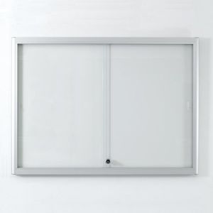 wandmontierter Werbeträger / Innenraum / Magnet / Glas