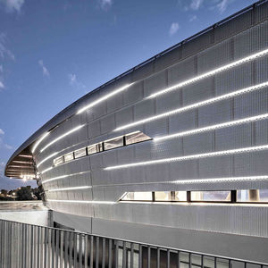 Streckmetallblech / Karbonstahl / Aluminium / für Fassadenverkleidung