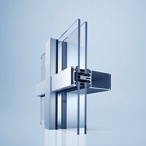 Aluminiumprofil / für Vorhangfassade / für Pfosten und Riegel