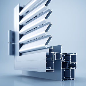 Schiebe-Fensterläden / Lamellen / Aluminium / für Fenster