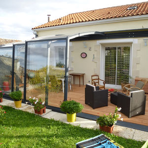 Aluminium-Gartenhaus / modern / für Privatgebrauch / für öffentliche Bereiche