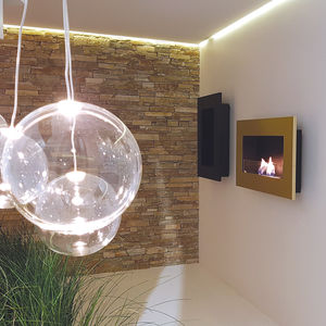Bioethanol-Kamin / modern / offene Feuerstelle / wandmontiert