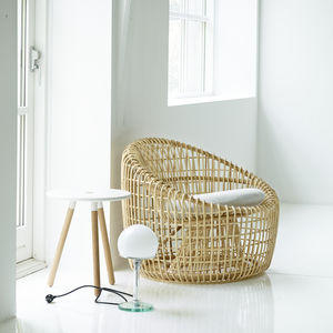 moderner Sessel / aus Rattan