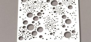 Dekorplatte aus Corian® / Massivholz / wandmontiert / 3D