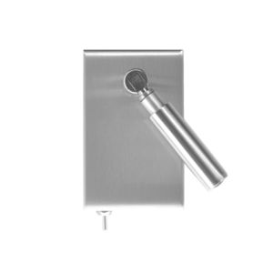 Nachttischlampe / modern / gebürstetes Messing / zum Lesen