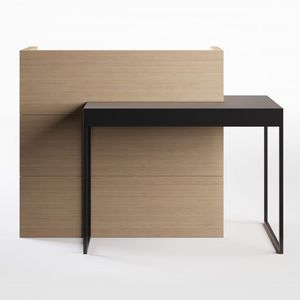 Holz-Empfangstheke / Laminat / für Frisörsalon