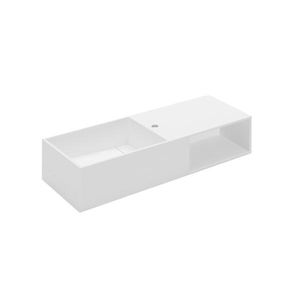 Wand-Waschbecken / rechteckig / Cristalplant® / modern