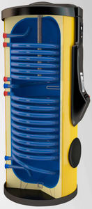 Solarwarmwasserbereiter / freistehend / vertikal / 2 Wärmetauscher