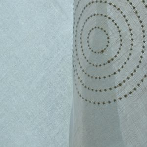 Stoff für Gardinen / mit geometrischem Muster / Leinen