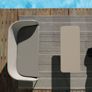 modernes Sofa / für den Garten / Stahl / 3 Plätze