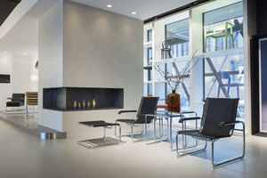 Clubsessel / Bauhaus Design / aus Stahl / Holz