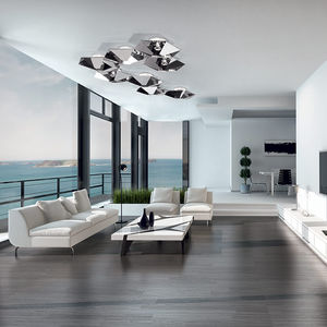 Deckenleuchte / originelles Design / Glas / Metall / LED