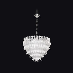 moderner Lüster / aus Kristall / Glühlampen