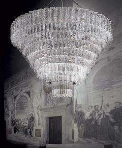 moderner Lüster / aus Muranoglas / Glühlampen